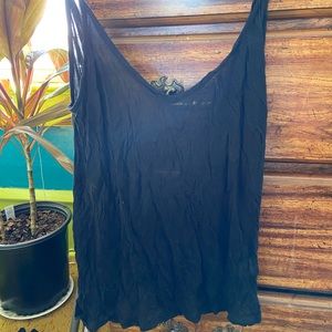 Black tank top